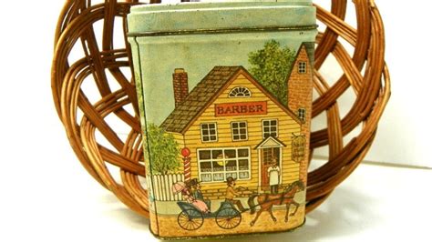 Vintage Tin Bank with Little Boy/Little Girl Design Small Lock